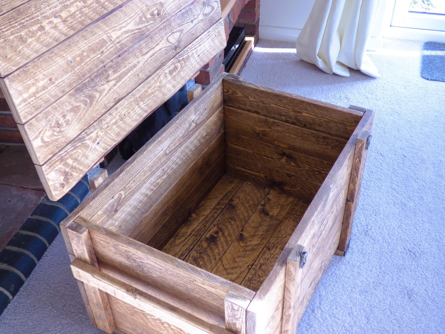 Reclaimed Rustic Military Style wooden Trunk/Coffee Table