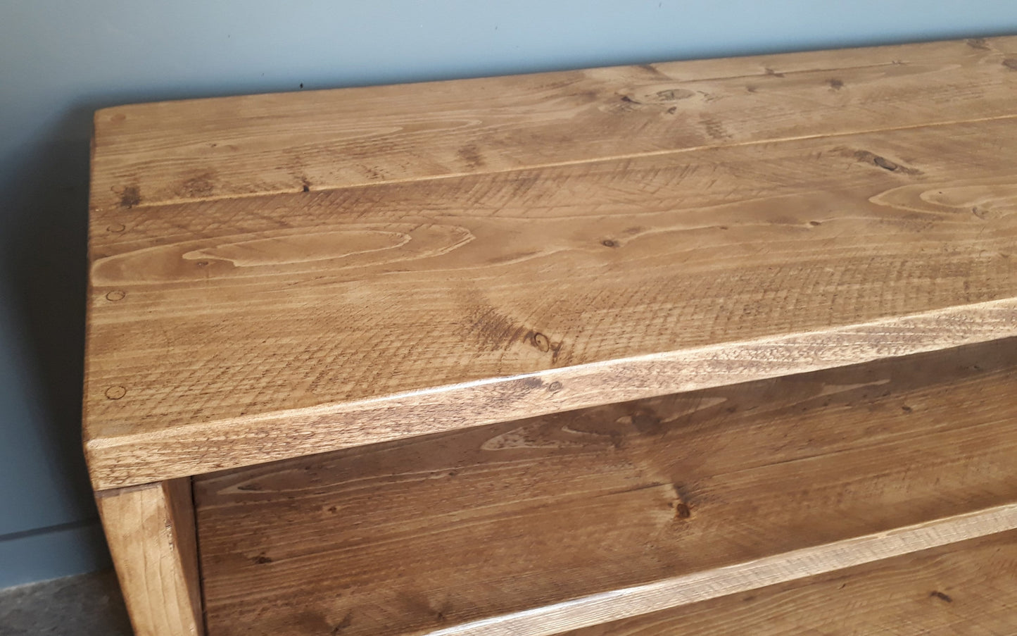 Reclaimed Retro TV Stand with shelf and bottom door - Hairpin Legs - Media Unit Bench **FREE SHIPPING**