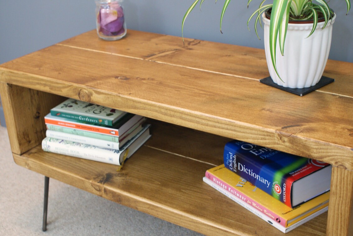 Reclaimed Retro TV Stand - Hairpin Legs - Media Unit **FREE SHIPPING**
