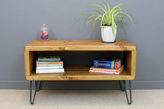 Reclaimed Retro TV Stand - Hairpin Legs - Media Unit **FREE SHIPPING**