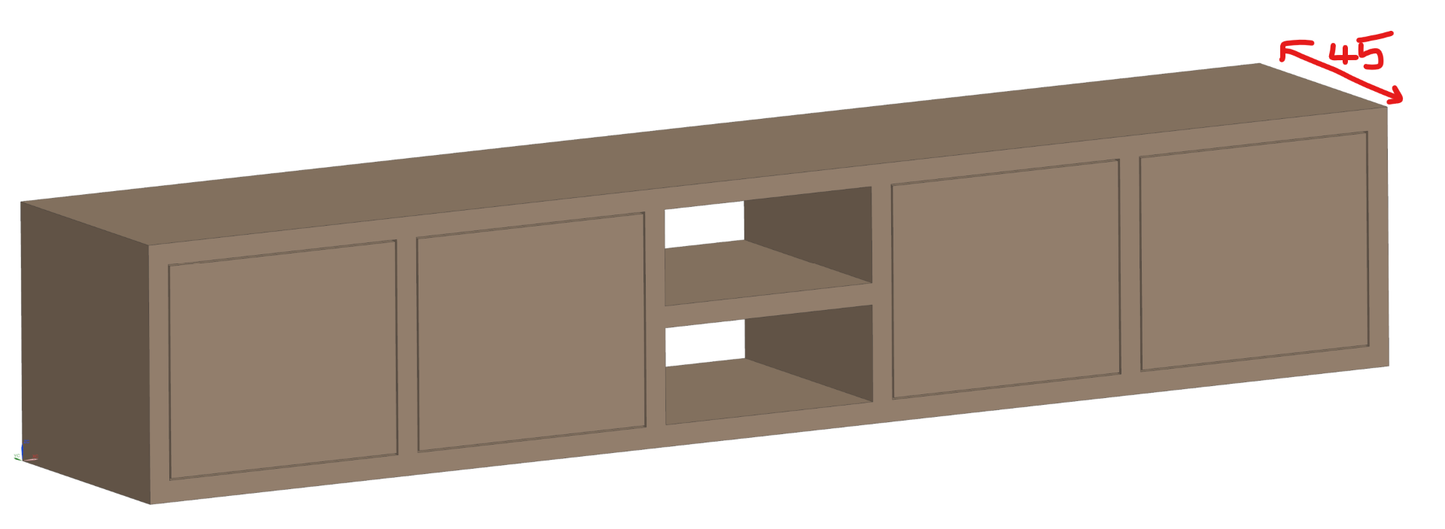 Private Listing - Reclaimed Retro Solid Wood Media Unit with Cupboards - Hairpin Legs **FREE SHIPPING**