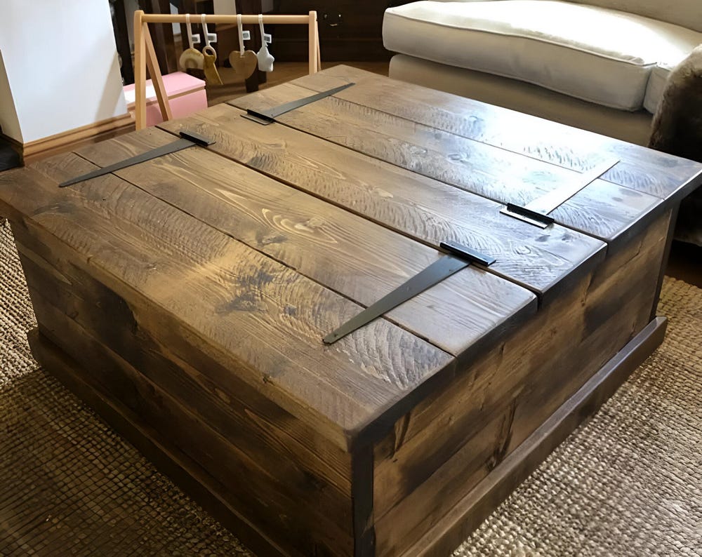 Large Square Storage Trunk/Coffee Table **Free Delivery**