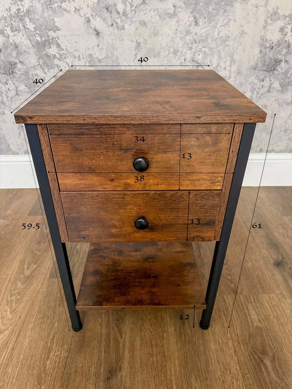Custom Furniture Set - 100cm Square Trunk - 3x Side Tables - 144cm TV Unit