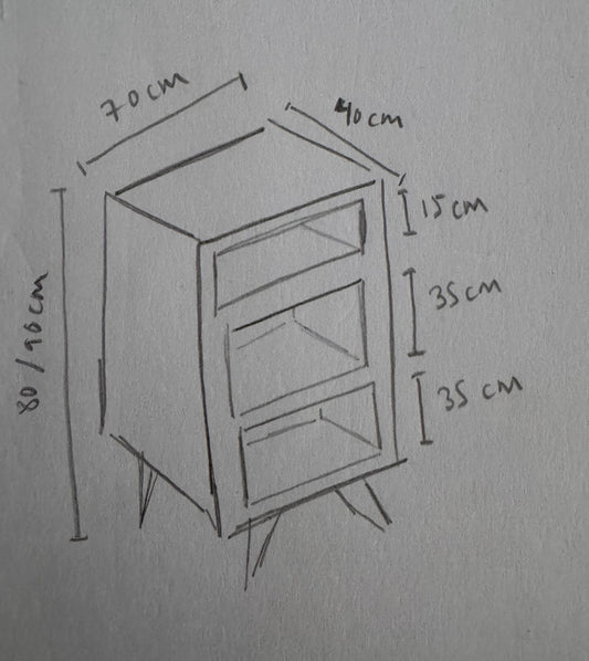 Reclaimed Record Player Unit - Hairpin Legs **FREE SHIPPING**